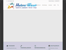 Tablet Screenshot of malerei-wieser.at